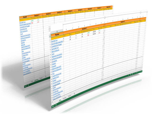 LSAT Logical Reasoning Tracker Excel Spreadsheet