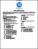 Party Problem (Easy, Manhattan Prep Logic Games)