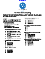 The Graduation Game (Hard, Manhattan Prep Logic Games)