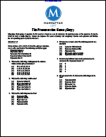 The Presentation Game (Easy, Manhattan Prep Logic Games)