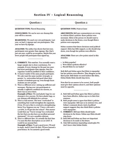 PrepTest 80 Logical Reasoning B (Section 4) Explanations